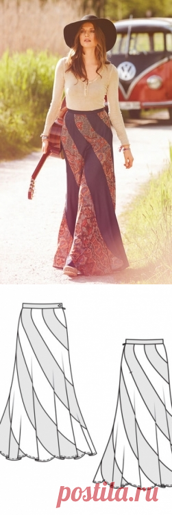 Юбка - выкройка № 133 из журнала 10/2013 Burda – выкройки юбок на Burdastyle.ru