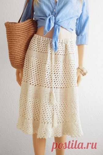 Crochetemoda Blog: Saia de Crochet
