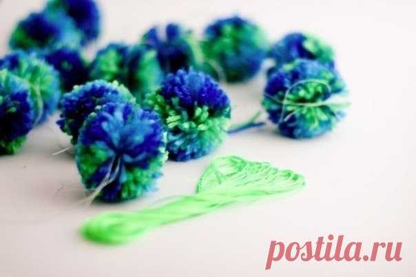 Если нужно сделать много помпончиков