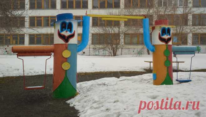 Детская площадка в городе Прокопьевск, Россия. - 9GAG