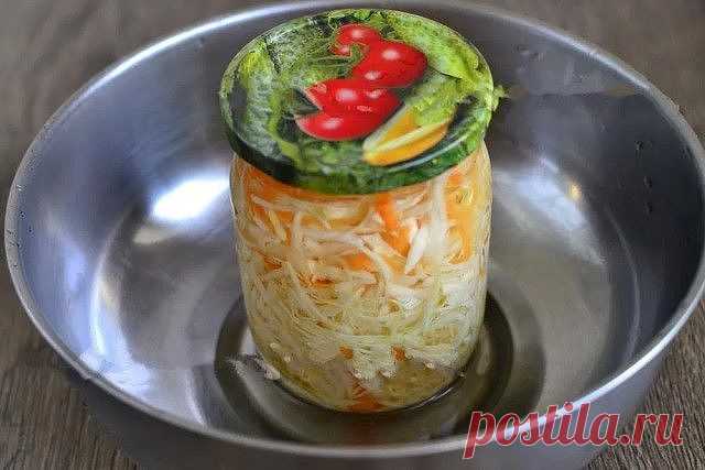 ОЧЕНЬ ВКУСНАЯ КАПУСТА В ГОРЯЧЕМ МАРИНАДЕ