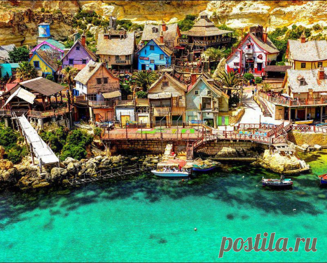 Домики на острове Мальта