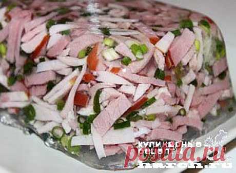 РУССКАЯ ЗАЛИВНАЯ ЗАКУСКА ИЗ МЯСНОЙ НАРЕЗКИ