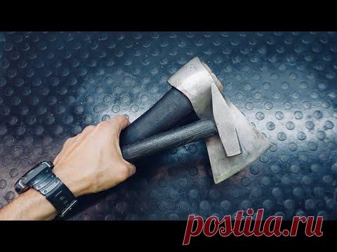 КАК НАМЕРТВО НАСАДИТЬ ТОПОР, МОЛОТОК, КУВАЛДУ - YouTube