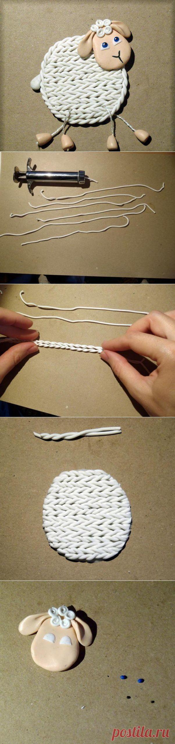 Овечка из полимерной глины. Овечка из полимерной глины мастер класс | Домоводство для всей семьи