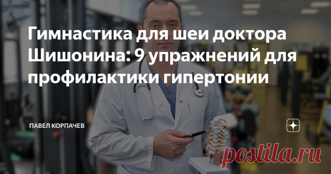 Гимнастика для шеи доктора Шишонина: 9 упражнений для профилактики гипертонии Пить пилюли или устранить первопричину? Наш организм «кричит» о своих глобальных проблемах при помощи повышенного давления, а мы глушим этот крик таблетками. Но проблемы остаются и продолжают разрушать организм. Если остановить на улице любого прохожего и спросить, какого заболевания он боится больше всего, то 99% ответит предсказуемо: онкологии. При этом от сердечно-сосудистых болезней в год ухо...