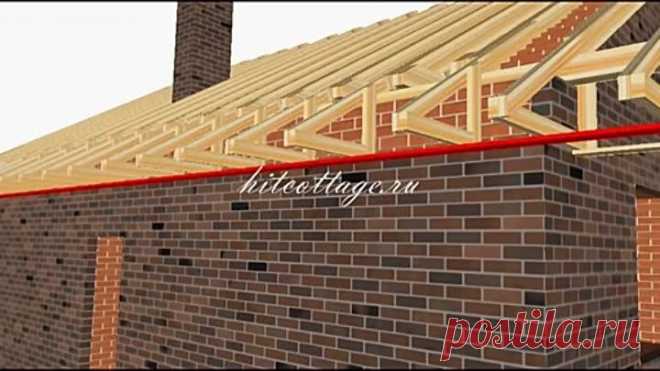 Пошаговый монтаж крыши.