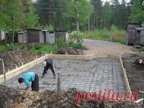 Плитный фундамент своими руками