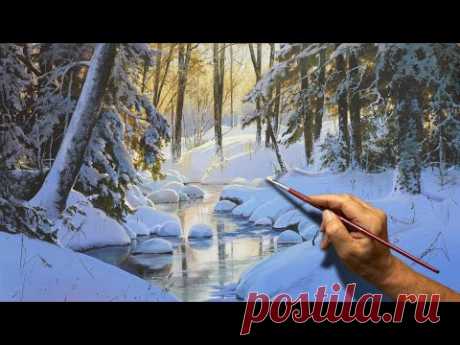 &quot;Winter Coziness&quot; Acrylic painting. Artist - Viktor Yushkevich. #187