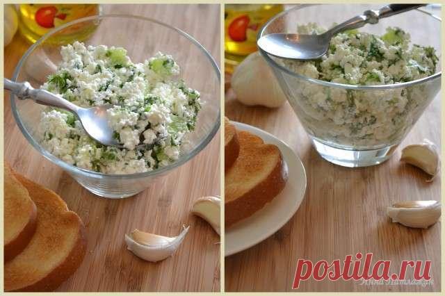 Диетический ужин: творог с огурцом и зеленью — Совет