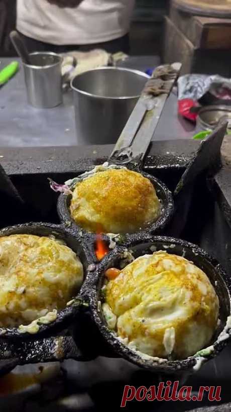 Индийская уличная еда. Яичница по-индийски - вкусно и гигиенично!🔥😝