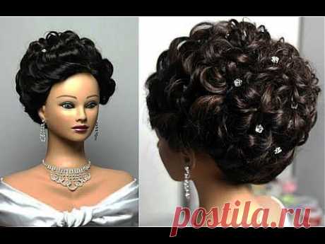 Wedding hairstyles for long hair. Вечерняя  на длинные волосы. - YouTube