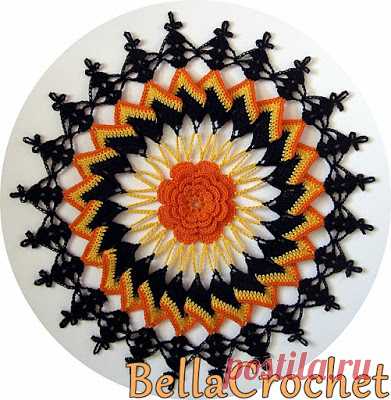 BellaCrochet: Trick or Treat Doily: A Free Crochet Pattern For You