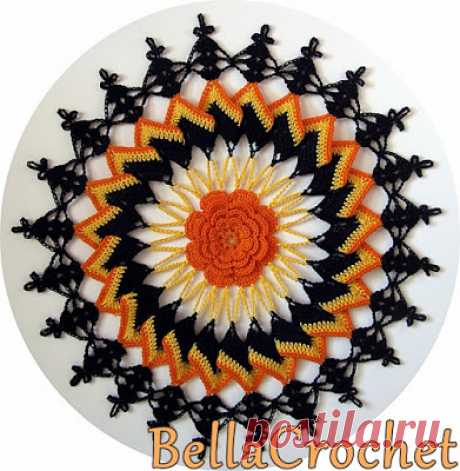 BellaCrochet: Trick or Treat Doily: A Free Crochet Pattern For You