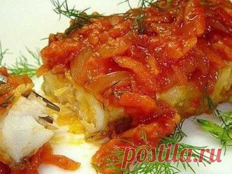 Морская рыба по-гречески - простой и вкусный рецепт с пошаговыми фото