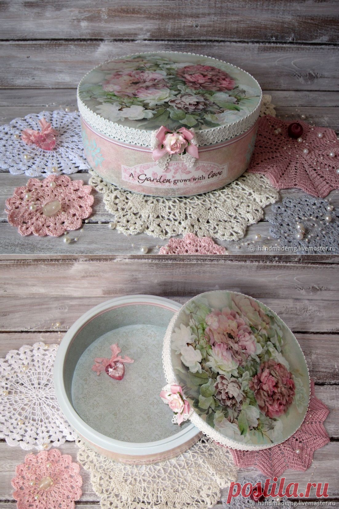 Большая шкатулка для рукоделия. Пионы – купить на Ярмарке Мастеров – G0PHTRU | Шкатулки, Москва