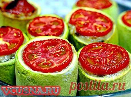 Кабачки фаршированные - пошаговый кулинарный рецепт VCUSNA.RU