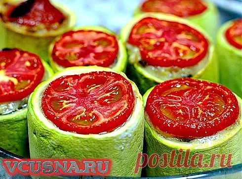 Кабачки фаршированные - пошаговый кулинарный рецепт VCUSNA.RU