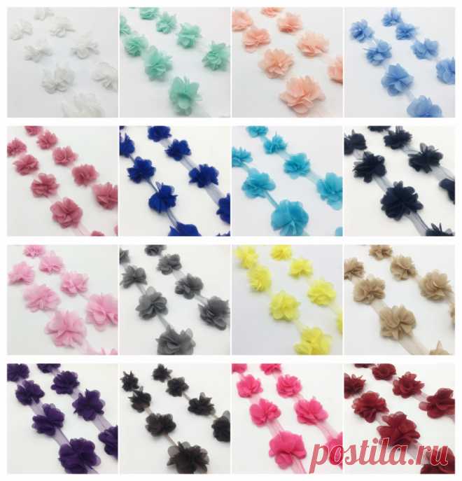 13 шт./Двор 3D бледно сиреневый шифон комплект Цветы свадебное платье невесты ткань кружевная бейка DIY Вышивание купить на AliExpress