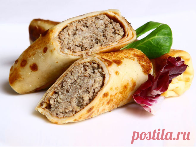 Как правильно делать мясную начинку для блинчиков?