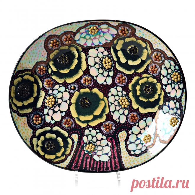 Birger Kaipiainen, a stoneware dish, Arabia, Finland 1970's. - Bukowskis