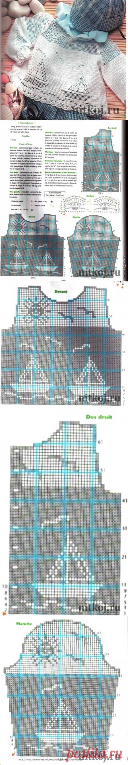 Филейное вязание для детей » Ниткой - вязаные вещи для вашего дома, вязание крючком, вязание спицами, схемы вязания
