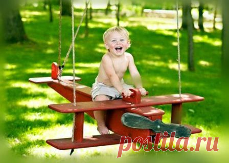 Качели-самолет своими руками
