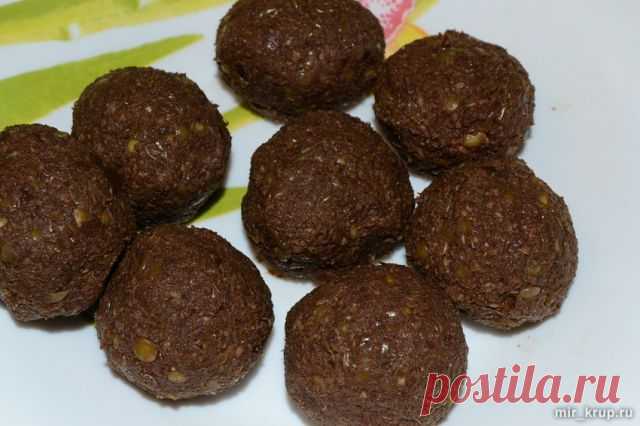 Постные конфеты из чечевицы