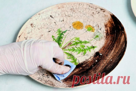 «Старинные» тарелки своими руками. Посмотрите, какое чудо!