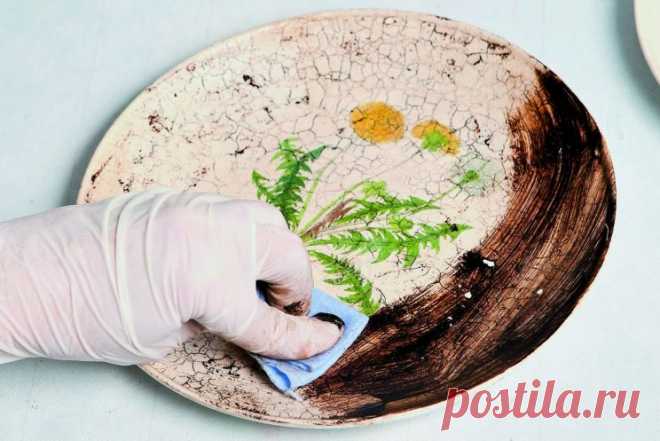«Старинные» тарелки своими руками. Посмотрите, какое чудо!