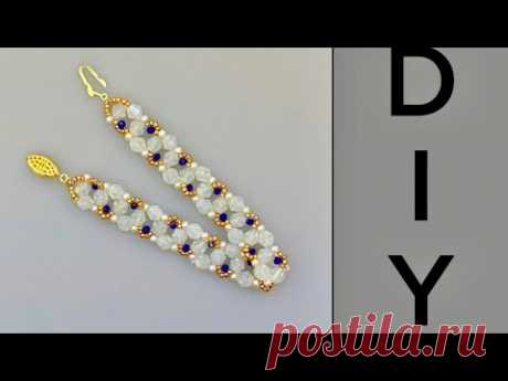 Elegant design for bracelet making. DIY beaded bracelet