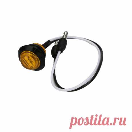 1 ШТ. Миниатюрный Круглый Грузовик 3/4 Дюймов Монтажа Янтарный СВЕТОДИОДНЫЕ Габаритные Маркеры Маркер Свет Боковые Габаритные Огни Аксессуары Оптом купить на AliExpress