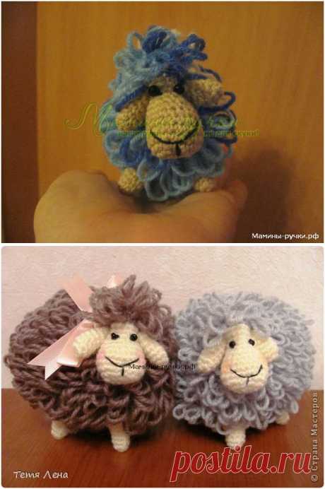 Овца, связанная длинными петлями крючком (sheep crochet) | Мамины-ручки.рф
