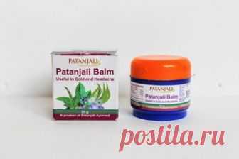Бальзам Патанджали против простуды и головной боли (Patanjali Balm), 25 гр. Индия.