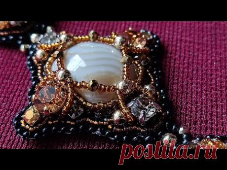 Бисероплетение. Урок 40. Браслет с агатом.