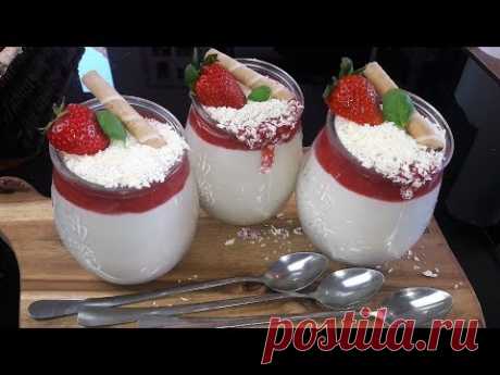Spaghetti Eis mal anders/ einfach und schnell gemacht /Dessert/ Nachtisch/ Glas Dessert/ ohne Eis
