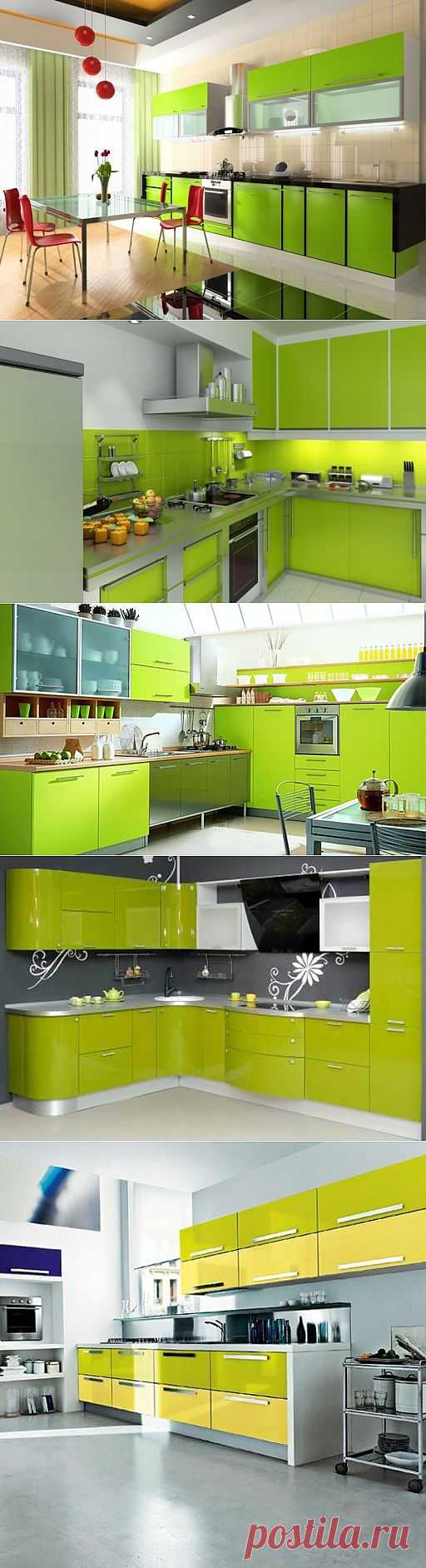 Цитрусовые мотивы в интерьера кухни.