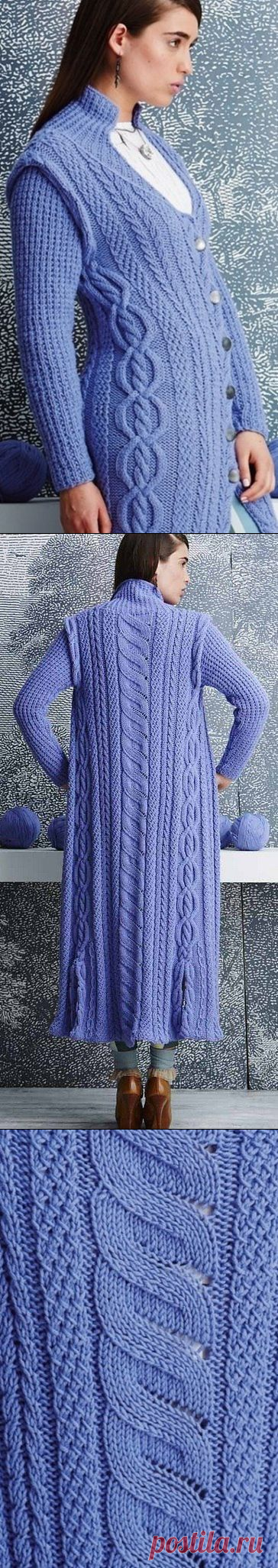 Изумительно красивое пальто на спицах — Сделай сам, идеи для творчества - DIY Ideas