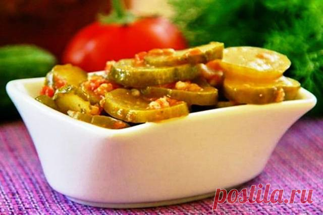 Салаты из огурцов на зиму: 13 новых, очень вкусных и простых рецептов приготовления