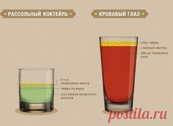 Рецепты "похмельных" коктейлей