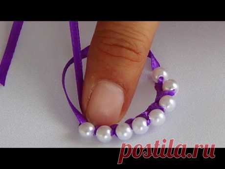 Hand Embroidery: Ribbon Flower Embroidery - YouTube