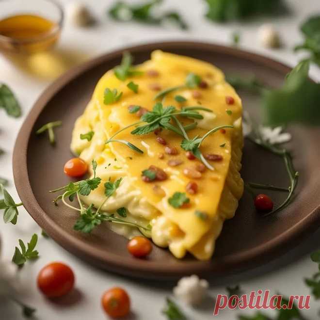 Вкусный пышный омлет Завтрак - Журнал полезных советов