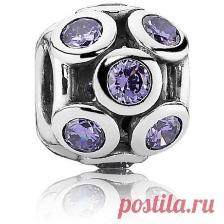 Подвеска-шарм Фиолетовые ажурные круги Pandora 791153ACZ - купить по цене 3100 руб в Москве
