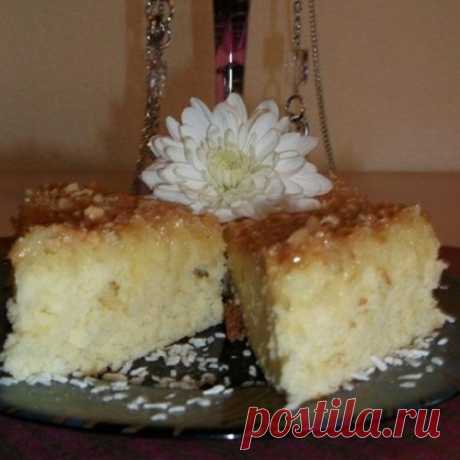 Теплый апельсиново-кокосовый пирог