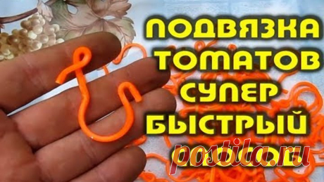 Подвязка томатов супер быстроый способ