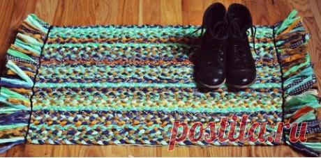 Трикотажный коврик своими руками