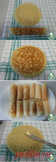 Марокканские односторонние блины с крупными дырочками!