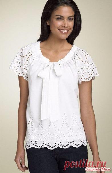 Нарядная блуза. Выкройка на размеры от 44 до 56. +. - Авторские уроки шитья... моделирование, крой, технология - Страна Мам