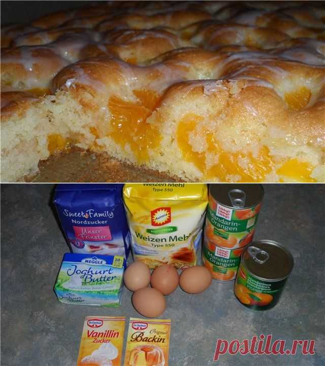 Кухен «Мандариновые облaка» : Выпечка сладкая