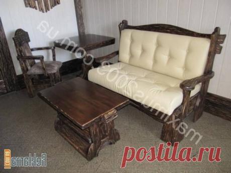 Деревянная мебель под старину фото